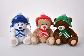30cm3 color Christmas bear